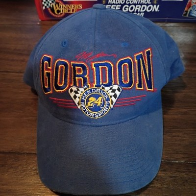 JEFF GORDON HENDRICKS MOTORSPORTS HAT BLUE SNAPBACK NUTMEG RACING 