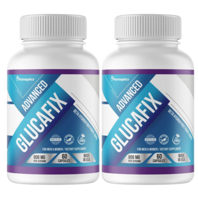 Advanced GlucaFix - 2 Bottles, 120 Capsules