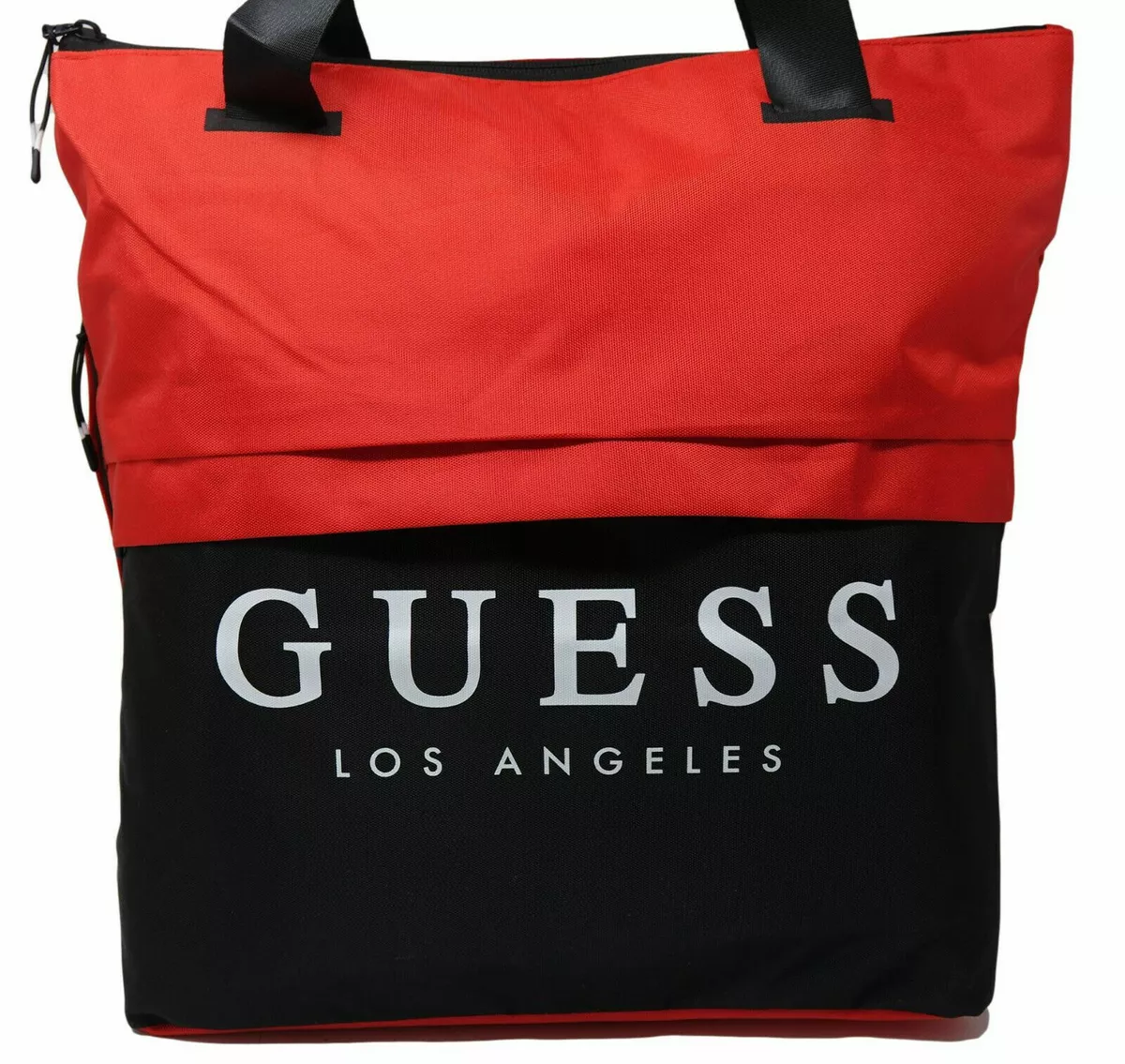Red guess tote bag discount
