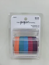 The Paper Studio ~ Washi Tape Set & Dispenser 6 PC Fall Colors