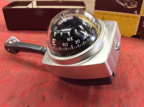 NOS Airguide Nomad Model 79 Deluxe Auto Compass New In Bod 50's 60's? - Bild 5 von 15