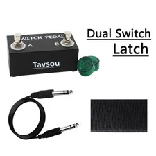 Dual Switch Pedal For Guitar Effect Pedalboard With Long TRS Cable