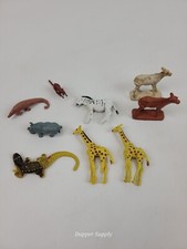 Vintage Plastic Hong Kong Animals Toy Lot of 9