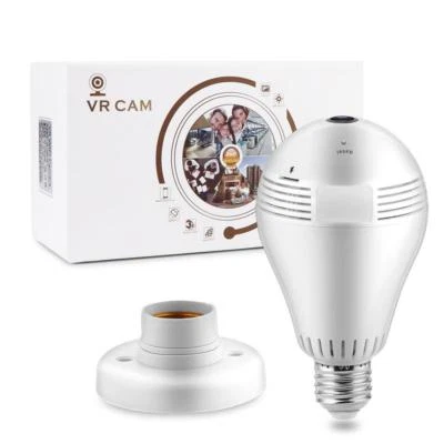 Videocamera VR sorveglianza wireless lampadina telecamera E27 360 gradi