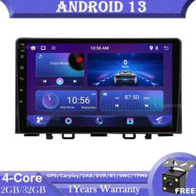 9''Android 13 Autoradio GPS SAT Navi DAB BT Carplay Stereo For KIA RIO 2016-2020