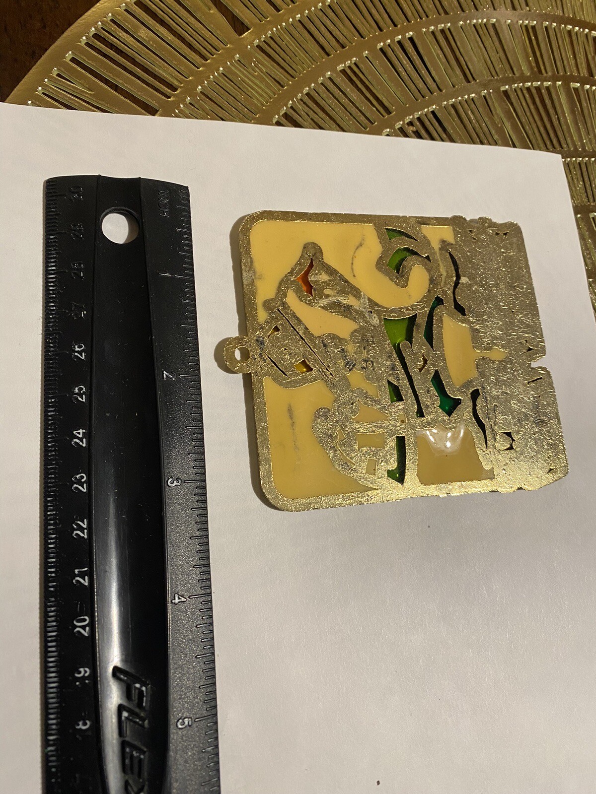 NOTRE DAME FIGHTING IRISH Stained Glass Style Window Sun Catcher