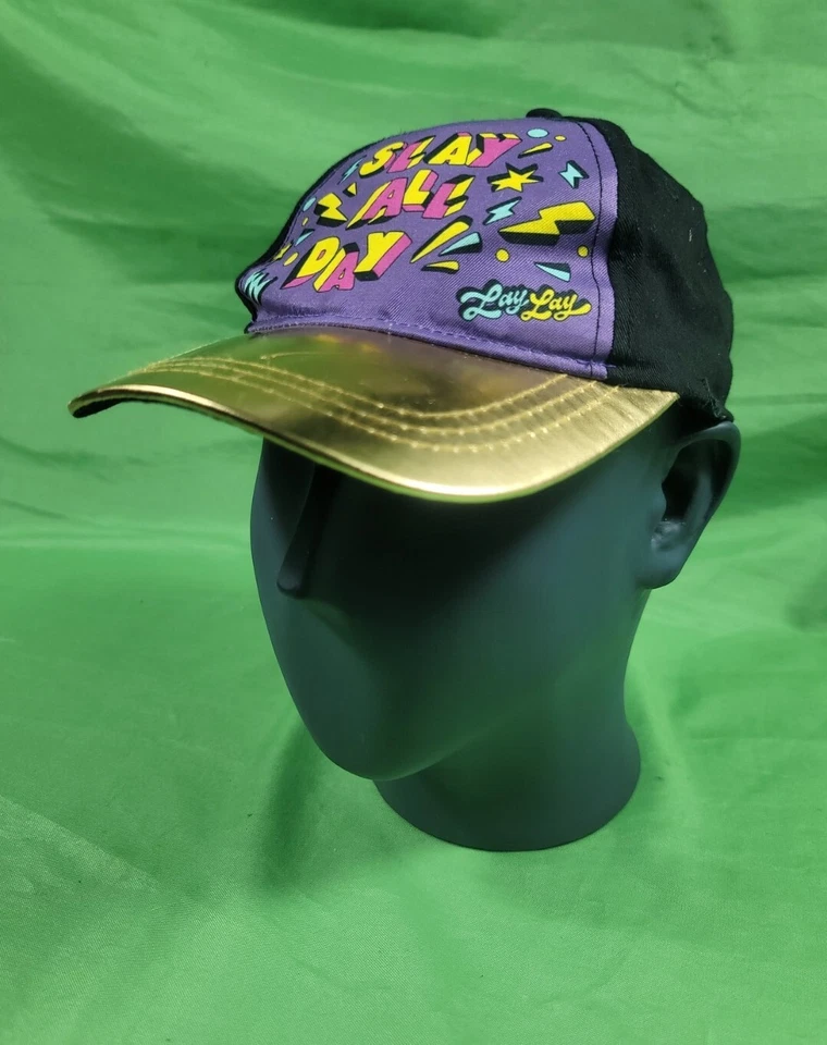 Nickelodeon "Matar todo el día" That Girl Lay Girls estilo béisbol sombrero dorado patín Foto 3 de 4