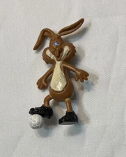 Vintage Nesquik Nestle Bunny Rabbit Mini Plastic PVC Gumball Figure 80s Soccer