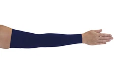 NAVY Compression Sleeve by LYMPHEDIVAS, Gauntlet Option, ANY SIZE & LEVEL, New