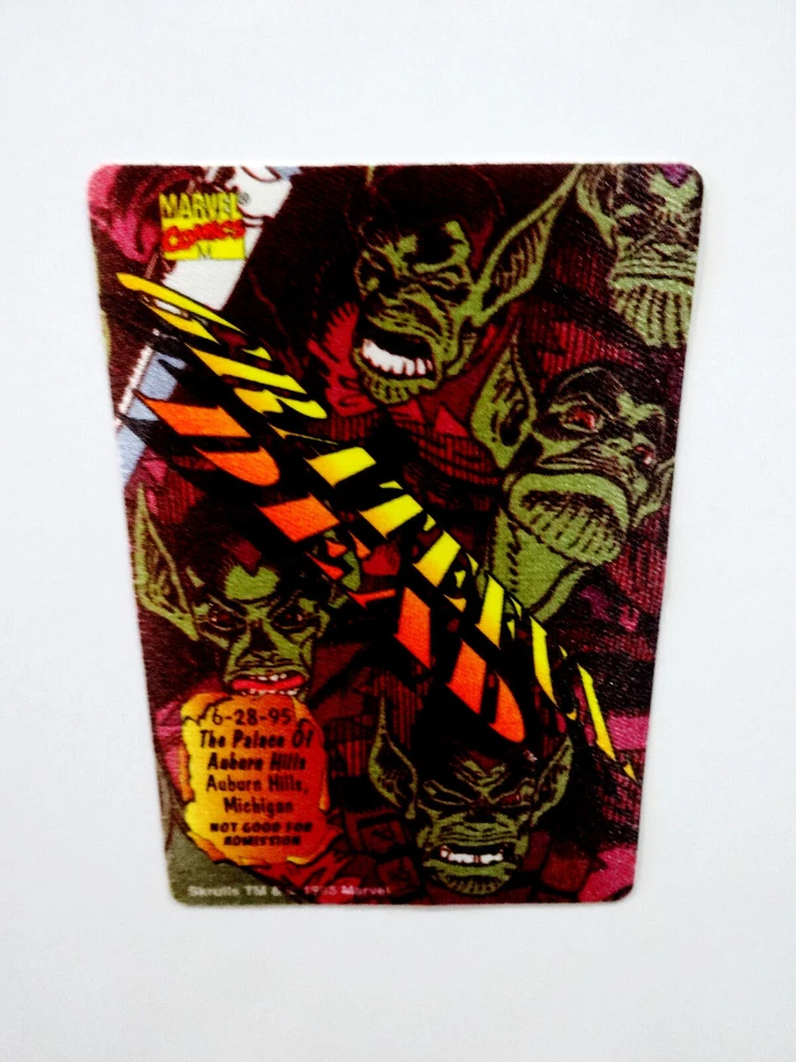 Grateful Dead Backstage Pass Michigan MI Palace 6/28/95 6/28/1995 Skrulls Marvel - Image 3 of 4