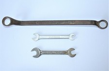 3 Pc Vtg Drop Forged Select Steel Wrench 25/32 3/4 9/16 1/2 7/16 3/8 Made in USA
