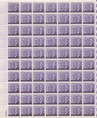 US #1105, 1958 James Monroe Mint Sheet, VF NH. | eBay