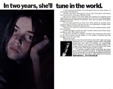 1970 General Dynamics: In Two Years Tune In the World Vintage Print Ad