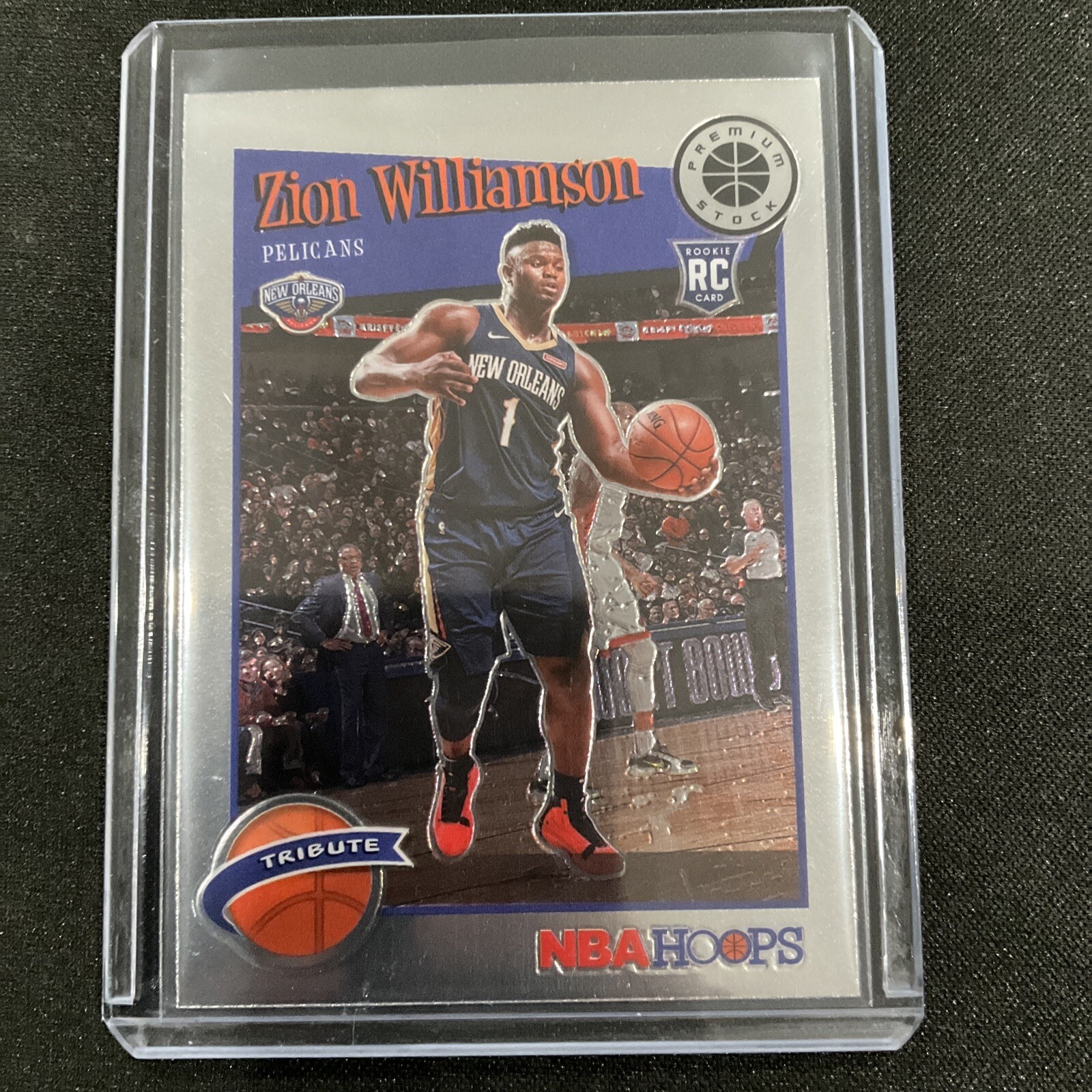 2019-20 Zion Williamson Rookie Card NBA Hoops Premium Stock Tribute #296 |  eBay