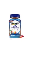 Centrum Multigummies Men's Multivitamin Supplement Gummies, Assorted Fruit, 170 