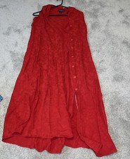 Elements Women’s Size Small Long Red Sleeveless Dress