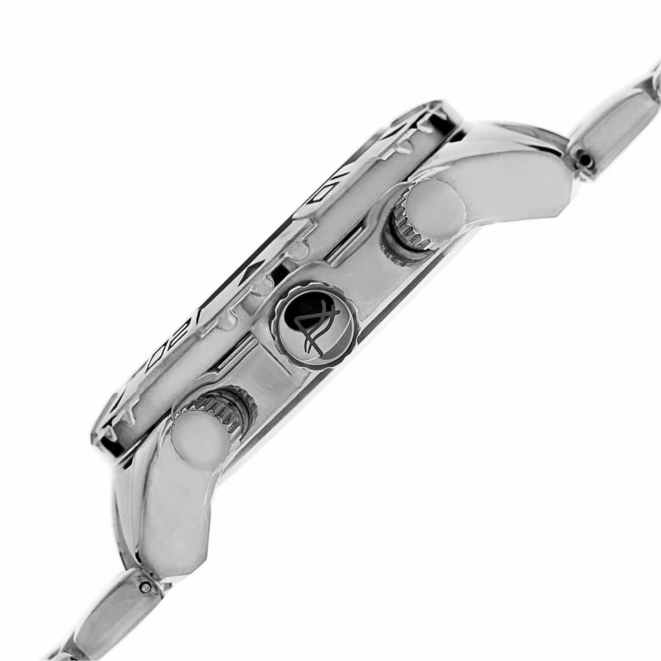 NEW August Steiner AS8130SSB Men's Multi-Functional Grey Dial Silver Metal Watch - Image 2 of 4