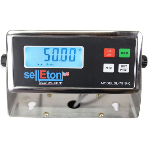 SL-7515-C Indicator for scale 4 prong (small/M12) connection back of Indicator