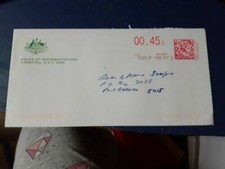 australia commercial cover used special postmark as in pic house of rep