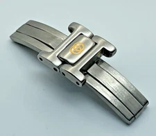 12MM ORIGINAL GUCCI WATCH DEPLOYMENT BUCKLE WITH LINKS FOR 9000L TWO-TONE BAND