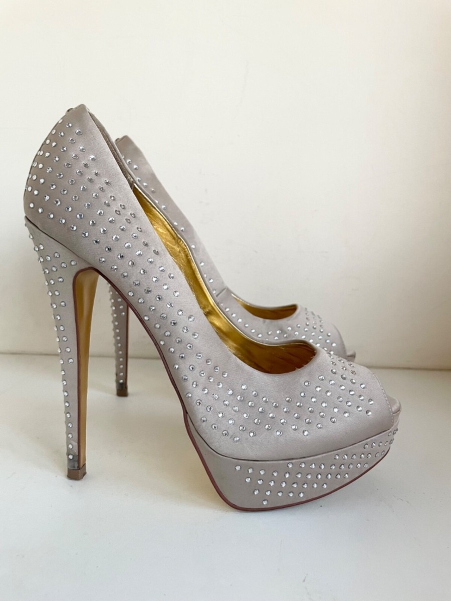 Ted Baker☆Larlar rounded toe diamante サンダル 【UK発】 Ted Baker | Larlar rounded toe sling back diamante heels