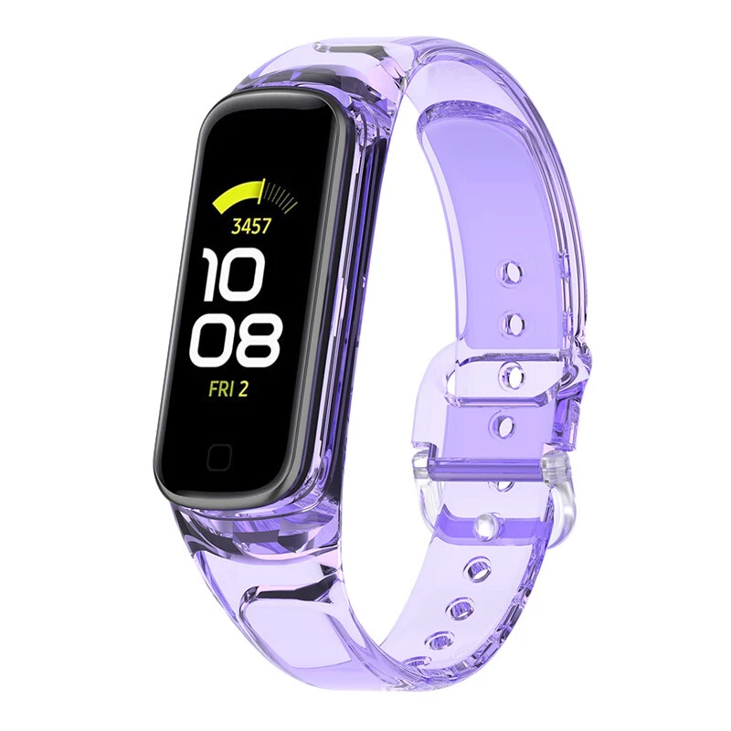 Funda protectora TPU transparente con correa deportiva para Samsung Galaxy Fit2 SM-R220 Foto 3 de 4