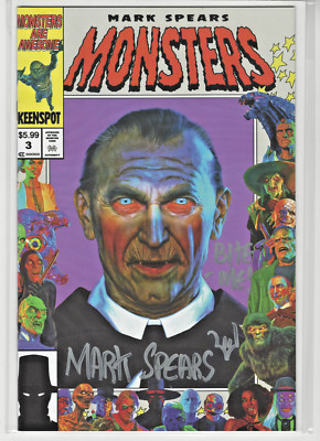 Mark Spears Monsters #3 SIGNED Mark Spears W/ REMARK & INSCRIBED ''Bite Me'' RARE!