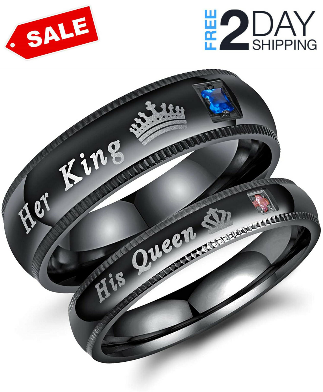 Anillo De Promesa Para Mujer Joyería Fina De Lujo Anillos De Titanio USA | eBay