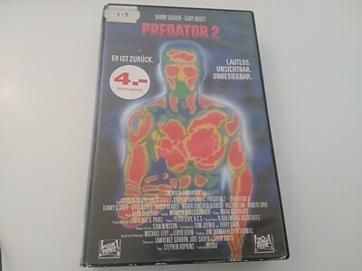 VHS Video Predator 2, 1990, ab 18, 104 min,Grosscover. Rarrität