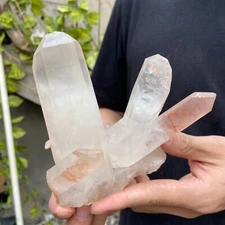 0.56kg Natural White Clear Quartz Crystal Cluster Raw Healing Specimen