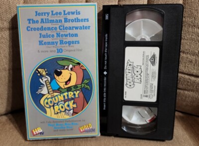 COUNTRY ROCK Yogi Bear VHS Allman Brothers Band Jerry Lee Lewis Kenny Rogers