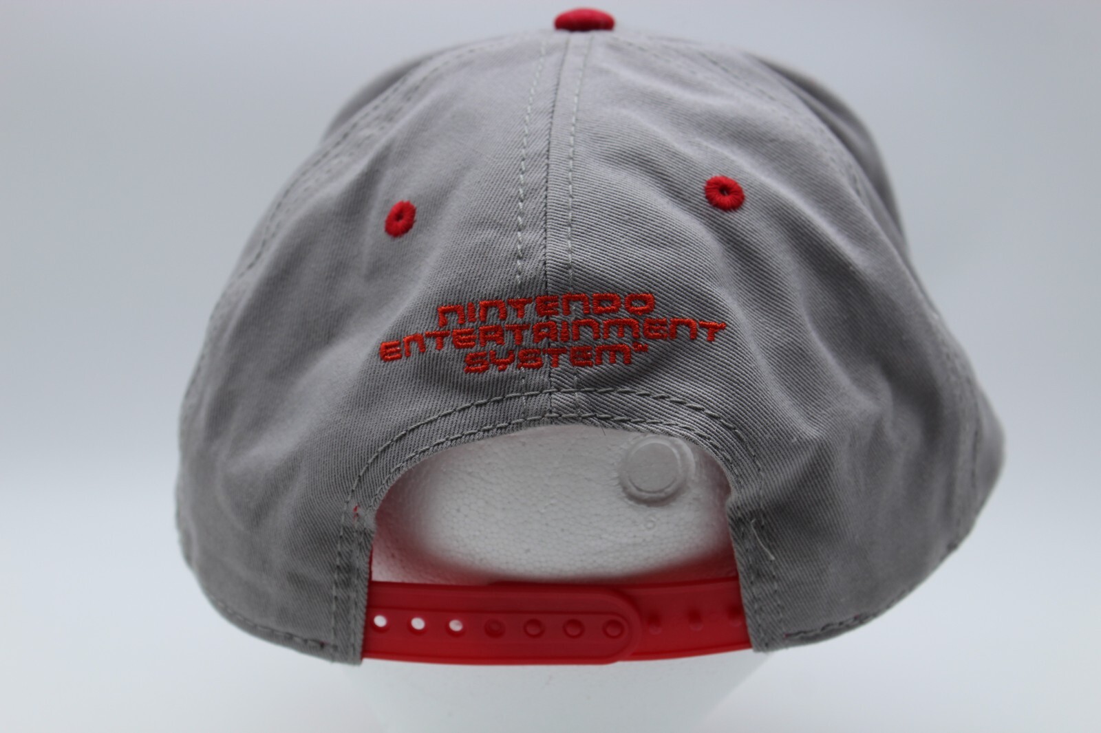 Nintendo NES Controller Hat Cap - Gray Red Embroi… - image 3