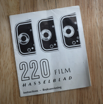 HASSELBLAD MAGAZINE 12 220 INSTRUCTIONS FOLD-OUT/192856 | eBay