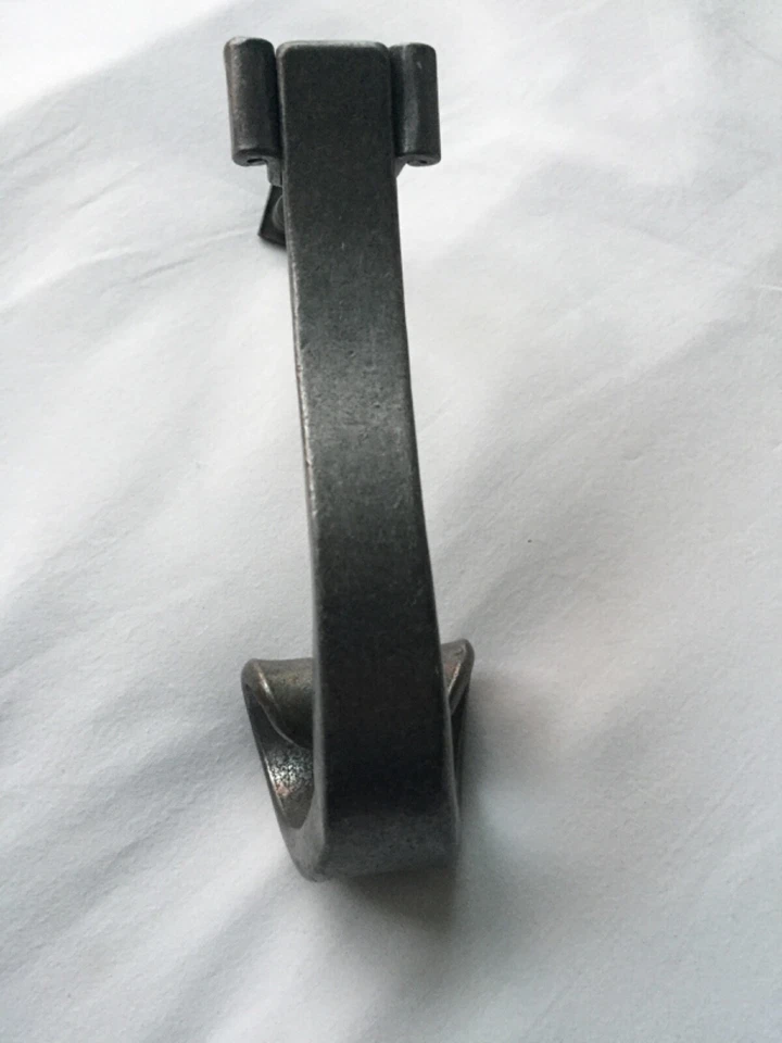 Heurtoir de porte Bouvet en acier finition cémenté patiné verni/Etat neuf - Photo 3/4