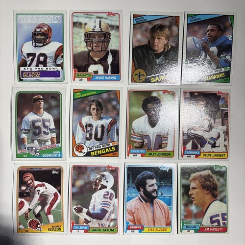1988 Topps - #144 Brian Bosworth (RC) mit 11 anderen 80’s Stars und HOF RC’s