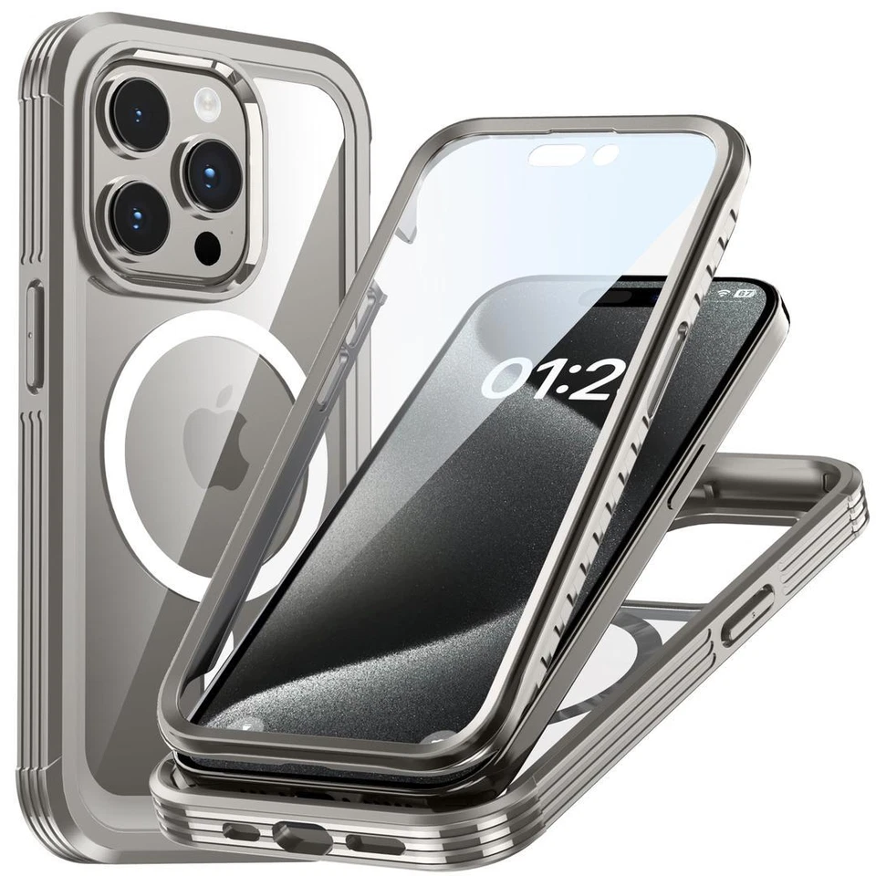 Case For iPhone 15 Pro Max 15 Plus Heavy Duty 360 Full Shockproof Clear Cover - Image 4 of 4