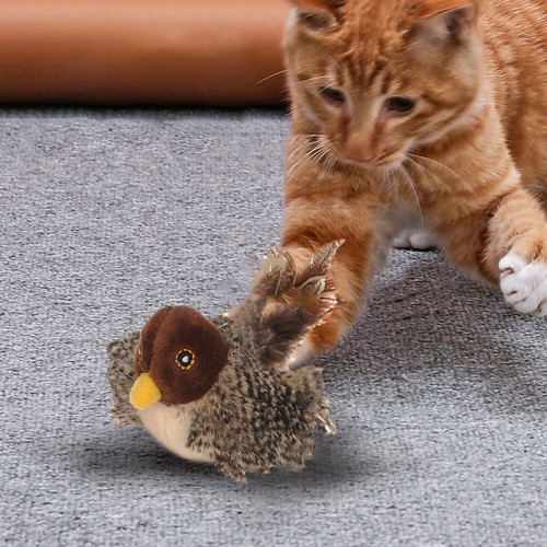 Interactive Cat Toy with Real Chirping Bird Electronic Cat Toys for Indoor CatsA - Picture 8 of 14