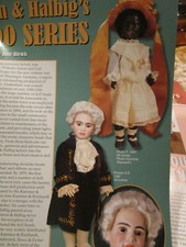 5pg Simon & Halbig's 1300 Series Doll History Article / Blewis