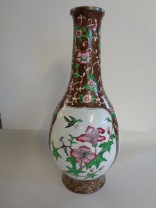 Canton Enamel Vase c1920's