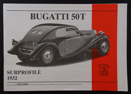 Pocher 1:8 Bauanleitung Bugatti 50 T Surprofile 1932 K86 neu - 第 1/1 張圖片
