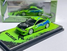 Transcend 1:64 Mitsubishi Green 1995 Eclipse GS FNF Sports Model Diecast Metal