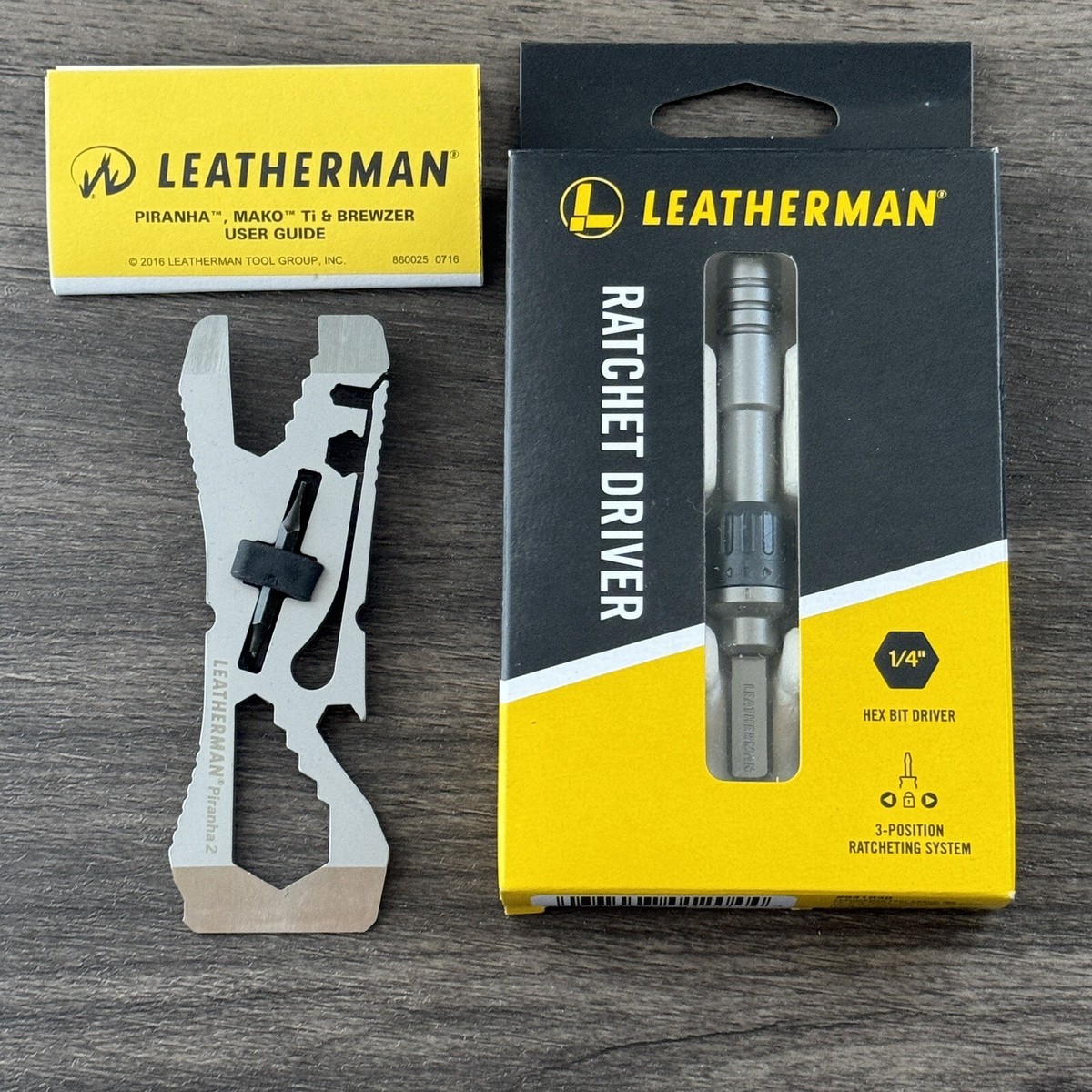 Leatherman Ratchet Driver & Leatherman Piranha 2 Piranha II