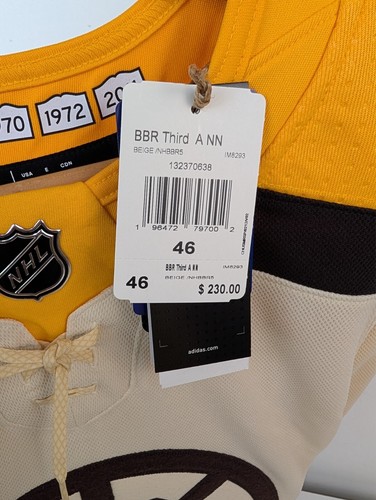 Camiseta deportiva Breakaway talla #46 Boston Bruins Fanatics Centennial Taylor Hall #71 nueva con etiquetas - Imagen 9 de 15