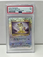 2002 POKEMON LEGENDARY COLLECTION #53 MEOWTH-REVERSE FOIL PSA 7
