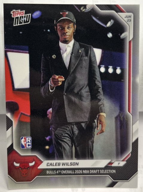 Caleb Wilson 2026 Topps Topps Now Draft Night