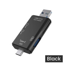 6-in-1 USB 3.0 Card Reader Type-C Micro USB OTG Adapter SD TF Memory Reader