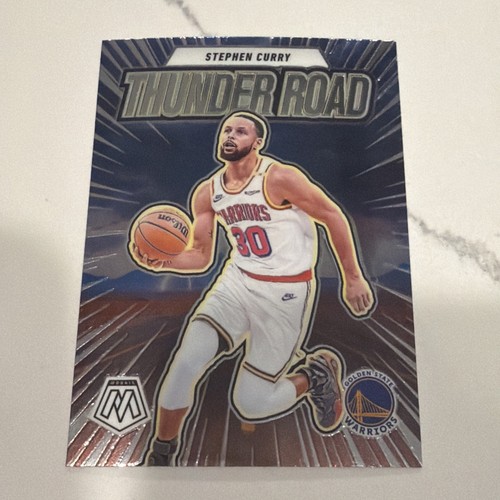 Stephen Curry #5 2024 Panini Mosaic Thunder Road card