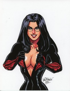 Sexy Baroness G.I. Joe Cobra Pin up original art by Scott Dalrymple