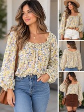 Floral Long Sleeve Blouse