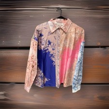 New Rare Made in Italy Altariva Colorful Lightweight Summer Blouse Size M